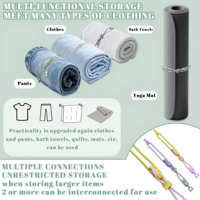 Alt view image 4 of 7 - 36PCS Silicone Cable Ties,Reusable Weatherproof Travel Cable Organizer,High Elasticity Wraps for Bundling Earphone,Phone Charger,Computer Cords,Wire Straps in Home,Office,Kitchen,School