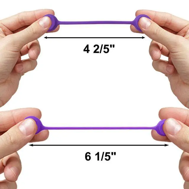 Alt view image 4 of 7 - Silicone Magnetic Cable Ties, 24 Pack 8 Colors