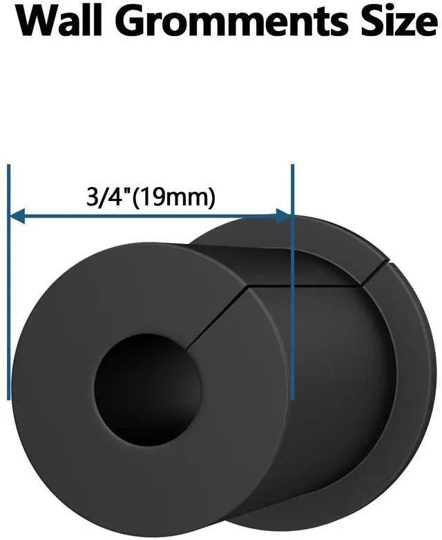 Alt view image 3 of 7 - Starlink Cable Routing kit for 3/4inch Wall Hole,4PCS starlink Wall Grommets Accessories for Cables Pass Through mounting kit Including 3/4 Spade Drill bit,Wall Wires cilps and Cable Routing Tool