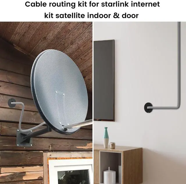 Alt view image 6 of 7 - Starlink Cable Routing kit for 3/4inch Wall Hole,4PCS starlink Wall Grommets Accessories for Cables Pass Through mounting kit Including 3/4 Spade Drill bit,Wall Wires cilps and Cable Routing Tool