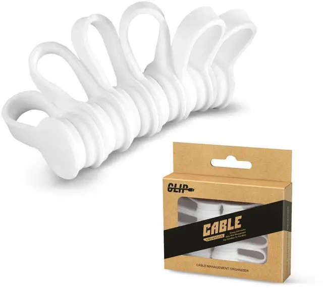 Main image of Magnetic Cable Ties, Reusable Silicone Cord Ties