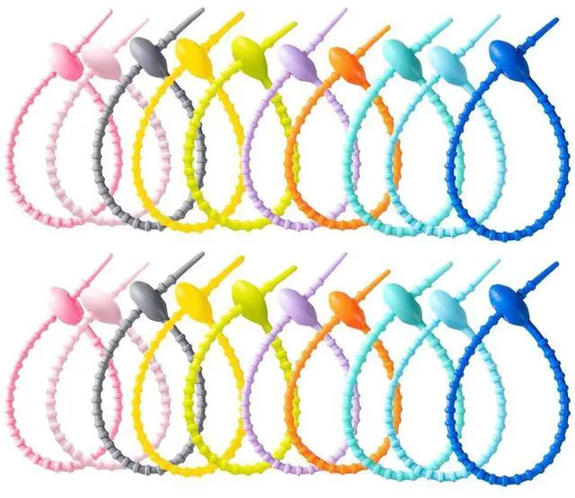 Main image of Colorful Silicone Cable Ties