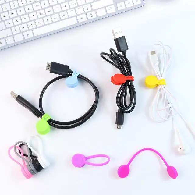 Alt view image 5 of 7 - Magnetic Cable Ties, Assorted Colors