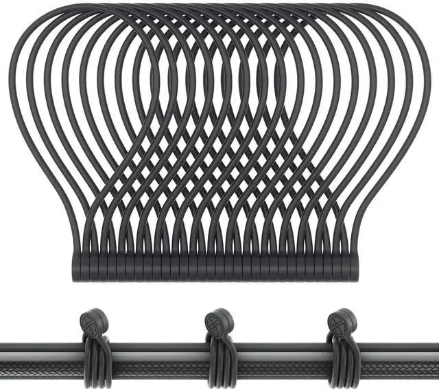 Main image of Twist Ties, Reusable Silicone Cable Ties with Strong Magnet for Bundling and Organizing,Cord Wrap Clip Straps for Home or Office