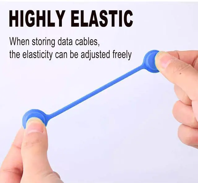 Alt view image 2 of 7 - Magnetic Needle Minders Silicone Magnetic Fabric Clips, Reusable Silicone Magnetic Cable Ties Twist Ties for Cross-Stitch Needle