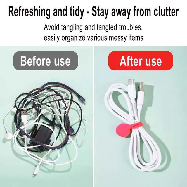 Alt view image 7 of 7 - Magnetic Needle Minders Silicone Magnetic Fabric Clips, Reusable Silicone Magnetic Cable Ties Twist Ties for Cross-Stitch Needle