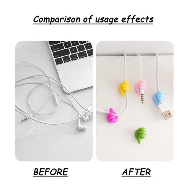 Alt view image 2 of 6 - Creative Silicone Thumb Hook, Wall Hook - Multifunction Adhesive Cable Clip, Adhesive Wall Hooks, Cable Organizer Clips Key Hanger