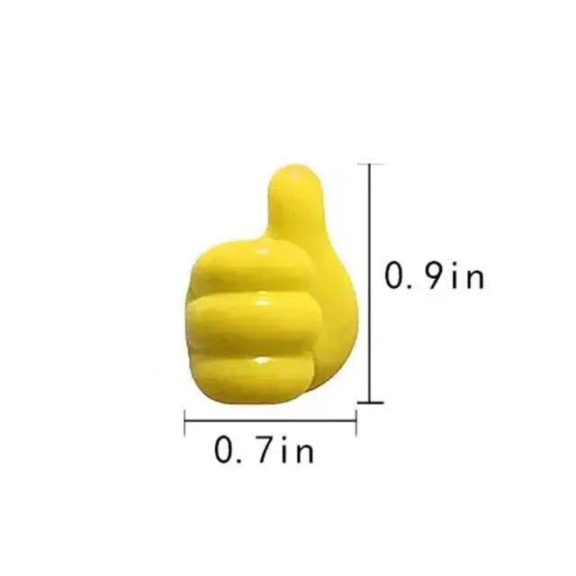 Alt view image 2 of 7 - Cable Clips, Fun Cord Holders, Silicone Thumb Wall Hooks, Cord Organizer for Desk Wall Car Nightstand, Cord Clips, Wire Holders, Phone USB Charger Cable Management, Key Hanger