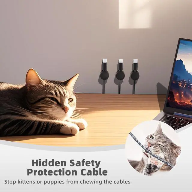 Alt view image 4 of 7 - Magnetic Cord Holder Cable Management,Magnetic Wire Holder