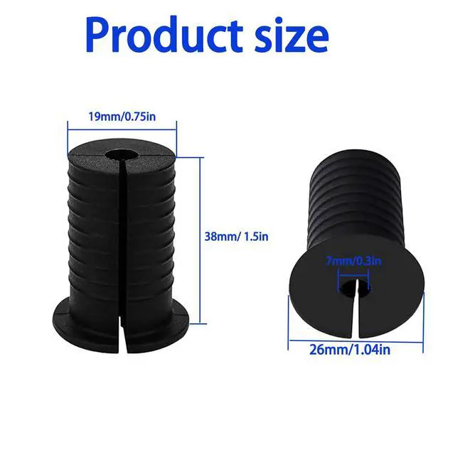 Alt view image 2 of 4 - Starlink Cable Routing Kit for 3/4 Inch Wall Hole, 2 Pcs Starlink Silicone Wall Bushing Grommets, Wall Sleeves Pass Through Ethernet Cables Mount for Wire Organizer Accessories