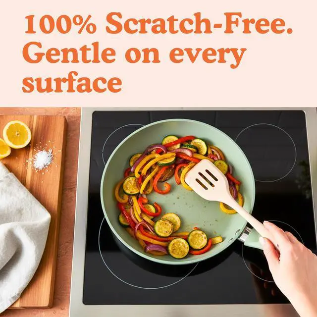 Alt view image 5 of 7 - Platinum Silicone Utensils, 100% Plastic-Free, 4-Pcs, Beige