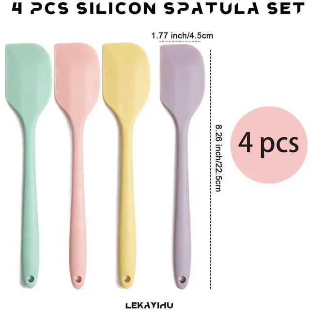 Alt view image 2 of 7 - Mini Silicone Spatulas 8.2 Inch Rubber Spatula