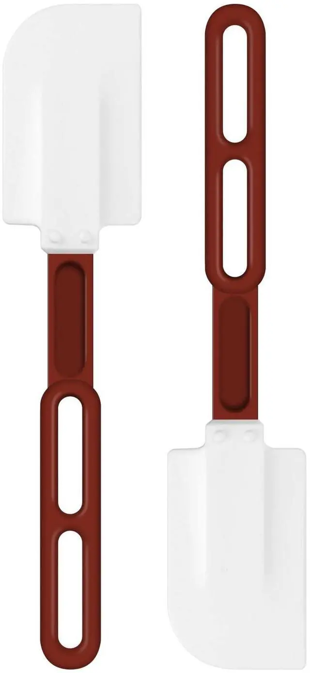 Main image of High-Temp Silicone Spatulas, 10'' Commercial Spatula 500°F Heat-Resistant Non-Stick Silicone Scraper, Set of 2