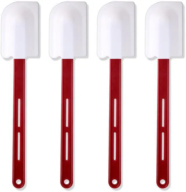 Main image of High Temp Silicone Spatulas Heat Resistant Rubber Spatula Commercial Silicone Scraper with Handle for Kitchen Cook Baking Mixing Utensil, Dishwasher Safe (14 Inch)