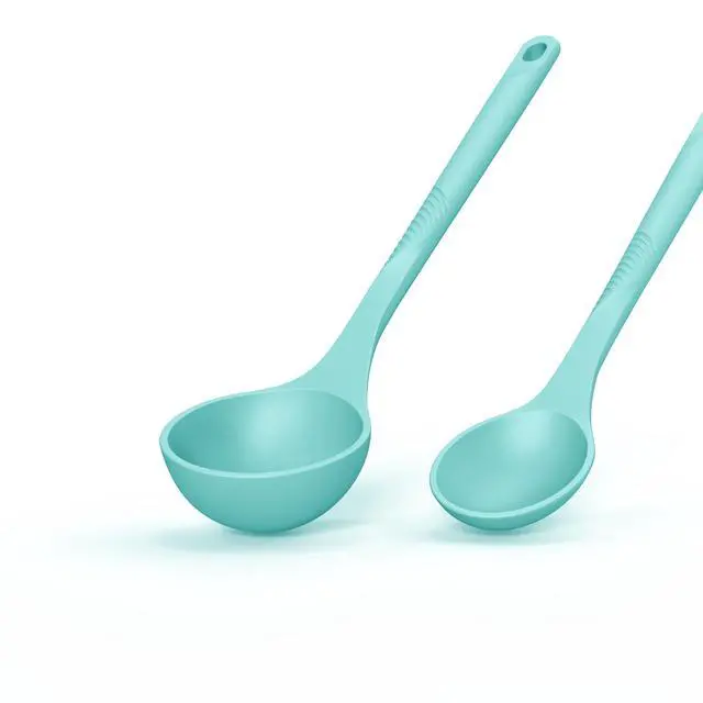 Alt view image 3 of 5 - Silicone Cooking Utensils Set - 600°F Heat Resistant, Nonstick Kitchen Utensil Set with Spatulas, Spoons, Whisk, Tongs, BPA Free, Dishwasher Safe