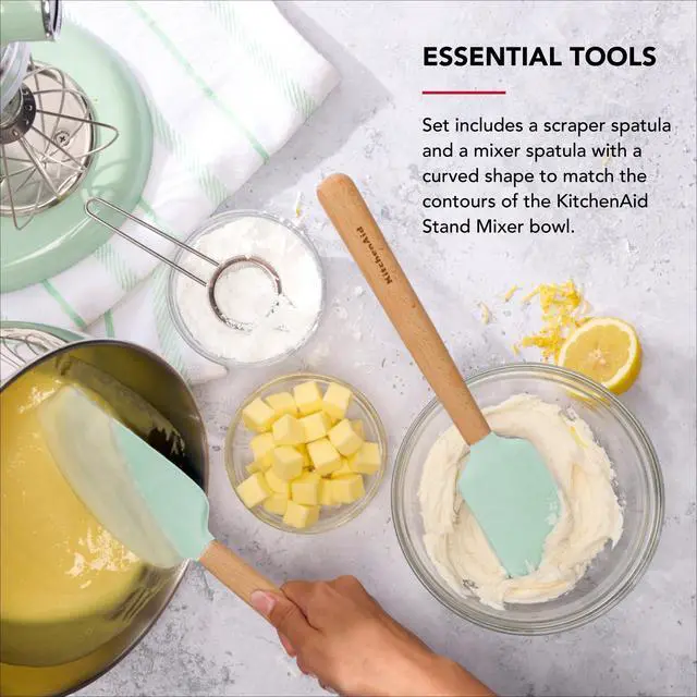 Alt view image 4 of 5 - Beechwood Spatula Set, 2-Piece, Spearmint