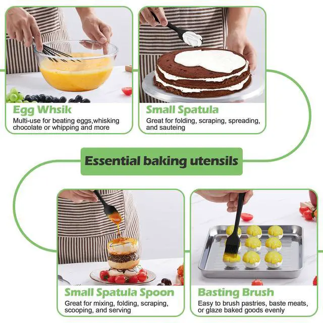 Alt view image 7 of 7 - Silicone Cooking Utensil Set, 15pcs Kitchen Utensils with Holder
