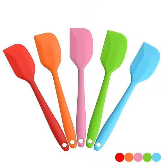 Main image of Silicone Spatula Heat Resistant Small Rubber Spatulas Cooking Utensil Set Non-Stick Flexible Rubber Essential Cooking Gadget For Cake/Cream/Pastry/Butter/Batter Mixing/Cooking-(5 Pieces)