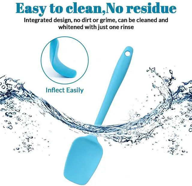 Alt view image 5 of 7 - 6 Pack Small Silicone Spatula - Small Rubber Spatula for Baking and Cooking Heat Resistant Non-Stick Spoon Spatula for Scraping Mixing Spreading