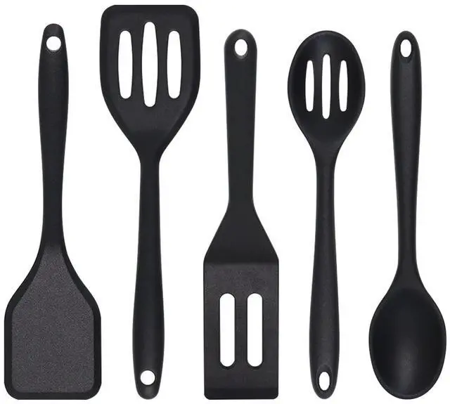 Main image of Small Spatulas 5PCS, Mini Silicone Spatula for Fish, Fried Rice