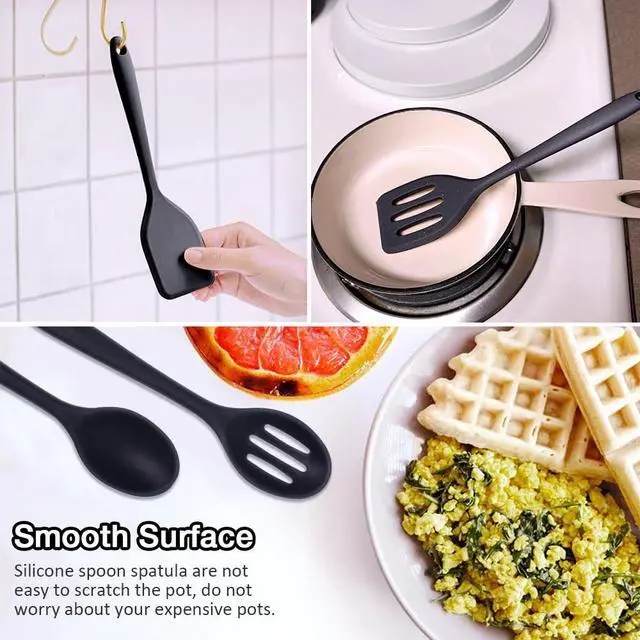 Alt view image 7 of 7 - Small Spatulas 5PCS, Mini Silicone Spatula for Fish, Fried Rice