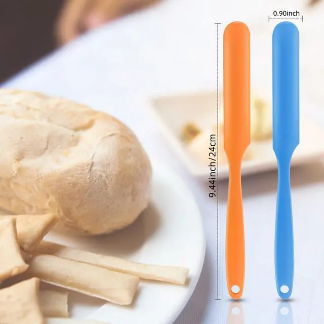 Alt view image 3 of 7 - Silicone Jar Spatula Set, Long Handle Nonstick Scraper Tools