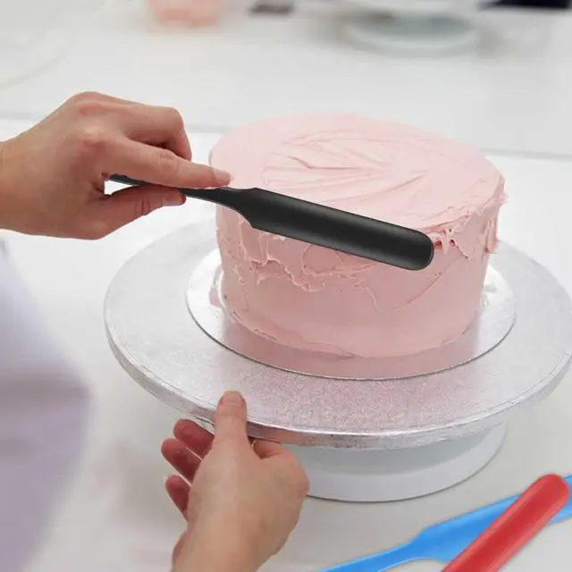 Alt view image 6 of 7 - Silicone Jar Spatula Set, Long Handle Nonstick Scraper Tools