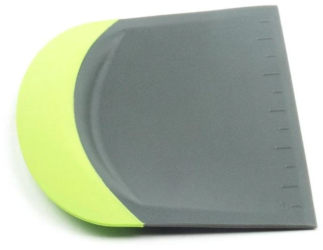 Alt view image 3 of 7 - Dough and Bowl Scraper, 4.75" Flat Edge Bench Scraper, Green