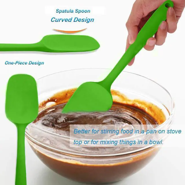 Alt view image 4 of 7 - Silicone Spatula Set Colorful Mini Spatulas - 480°F Heat Resistant Nonstick Versatile Kitchen Utensil Set for Baking, Mixing, Cooking, Dishwasher Safe