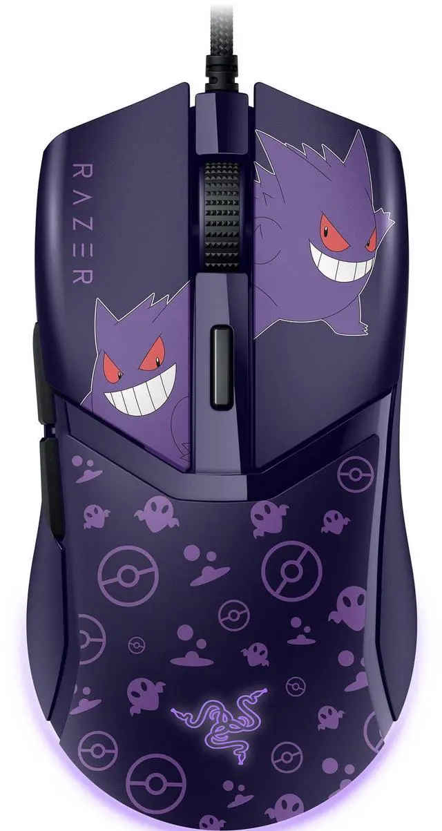 Main image of Wired Gaming Mouse, 58g Lightweight, Pokemon Gengar Edition