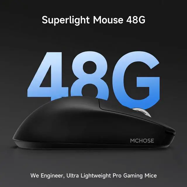 Alt view image 7 of 7 - Wireless Gaming Mouse, Ergonomic Mouse Lightweight 48g
