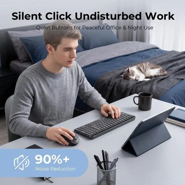 Alt view image 5 of 7 - Wireless Trackball Mouse, Ergonomic Bluetooth Rollerball Mouse,Black