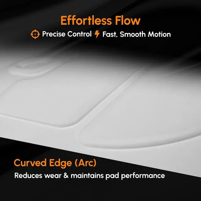 Alt view image 4 of 7 - Gaming Mouse Skates White for Razer Viper V3 Pro
