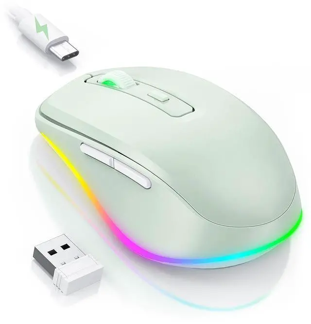 Main image of Wireless Mouse Jiggler - Keep Computers Awake, Light Green