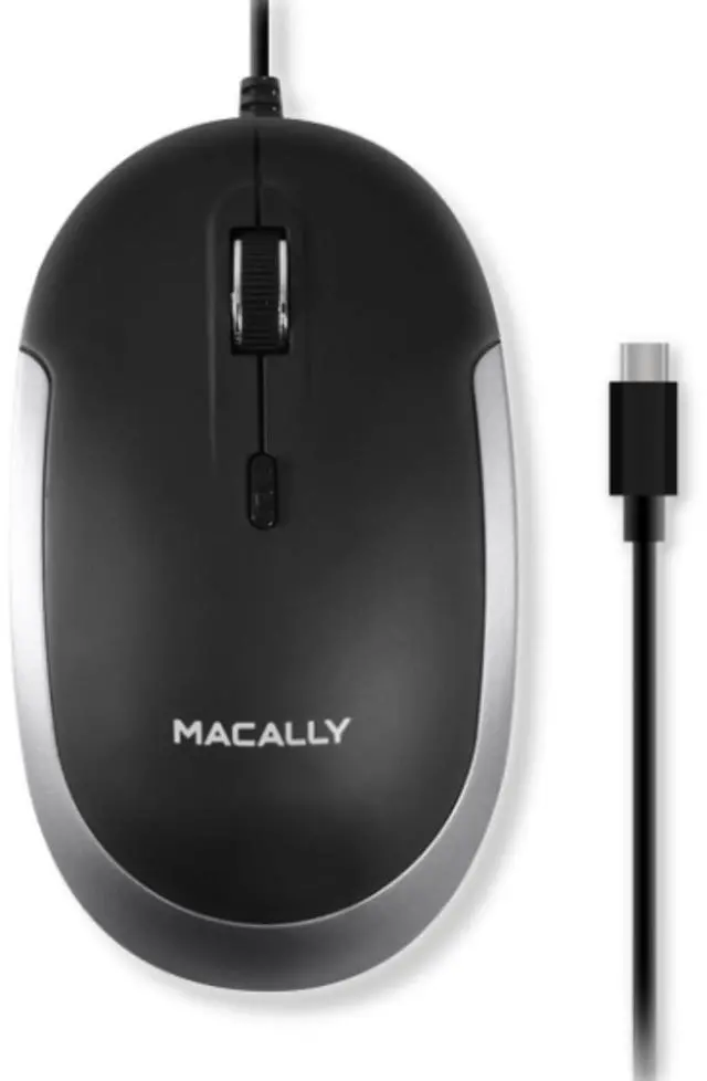 Main image of USB Type C Mouse - Slim & Compact Design - USB C Mouse for MacBook Pro iMac PC etc. - Simple 3 Button & Scroll Wheel Layout with DPI Switch - Comfortable Plug & Play Apple Wired Mouse USBC