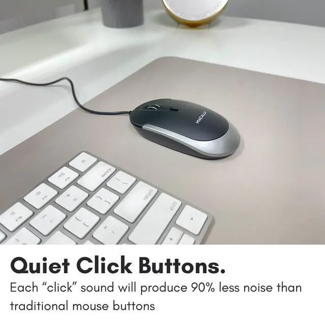 Alt view image 7 of 7 - USB Type C Mouse - Slim & Compact Design - USB C Mouse for MacBook Pro iMac PC etc. - Simple 3 Button & Scroll Wheel Layout with DPI Switch - Comfortable Plug & Play Apple Wired Mouse USBC