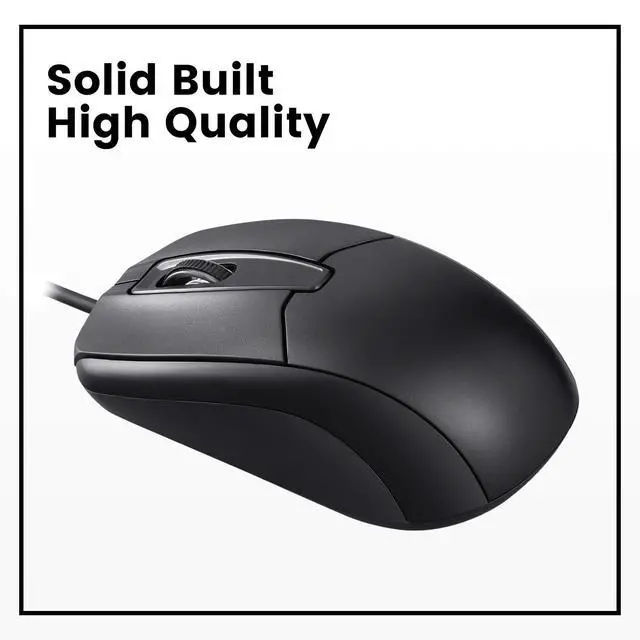 Alt view image 7 of 7 - Perimice-209 P, Wired PS2 Mouse with 1000 DPI Resolution, Black, (10442)