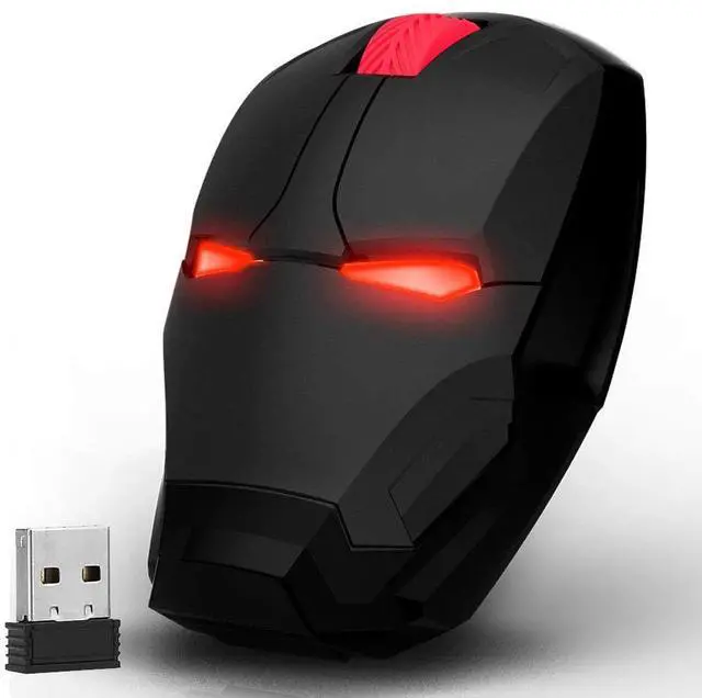 Main image of Ergonomic Wireless Mouse, Cool Mice 2.4G Portable Mobile Computer Mouse with USB Nano Receiver for Notebook, PC, Laptop, Computer, MacBook, Responds up to 50 ft