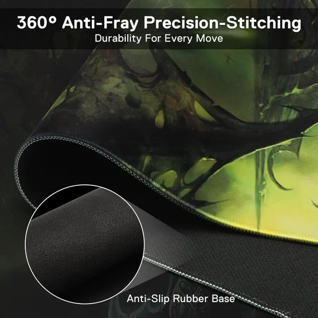 Alt view image 4 of 6 - Blizzard Wow Themed Symbol Gaming Mouse Pad, XXL Desktop Keyboard Mat