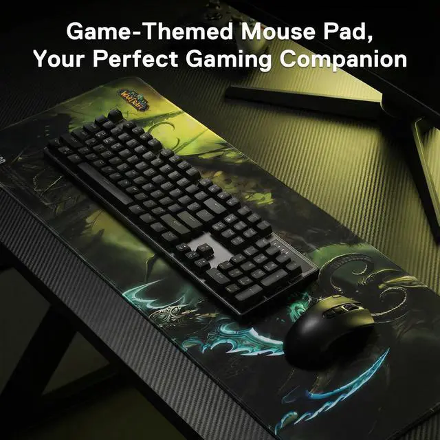 Alt view image 5 of 6 - Blizzard Wow Themed Symbol Gaming Mouse Pad, XXL Desktop Keyboard Mat