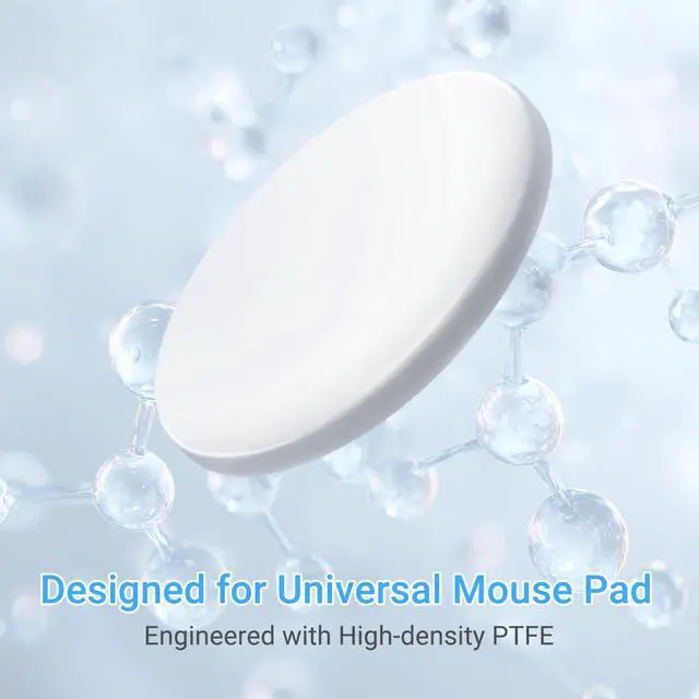 Alt view image 4 of 7 - Mouse Skates, High-Density PTFE with Rounded Edges, 2 Pack