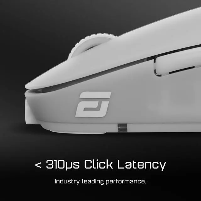 Alt view image 5 of 6 - Wireless Gaming Mouse 4000Hz Polling Rate, Kailh GX Switches, PixArt PAW3395 Sensor, Lightweight ~63 g, White Frost