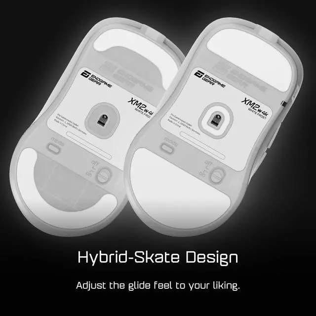 Alt view image 6 of 6 - Wireless Gaming Mouse 4000Hz Polling Rate, Kailh GX Switches, PixArt PAW3395 Sensor, Lightweight ~63 g, White Frost