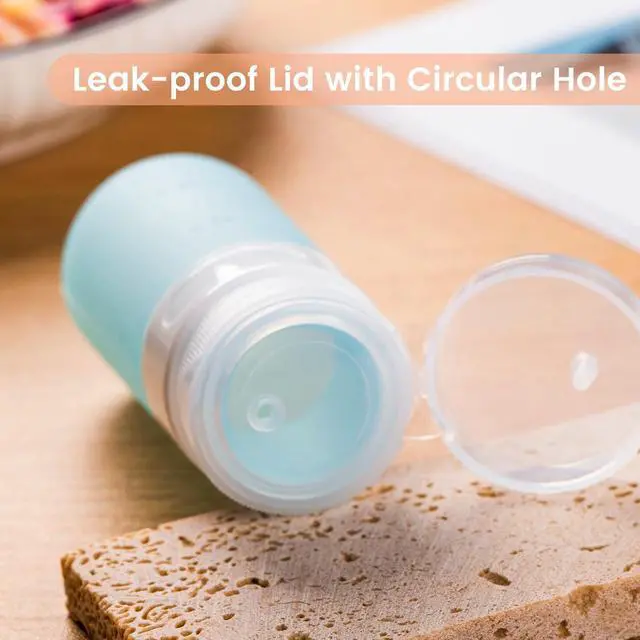 Alt view image 3 of 7 - Condiment Squeeze Bottles, Leakproof Salad Dressing Container