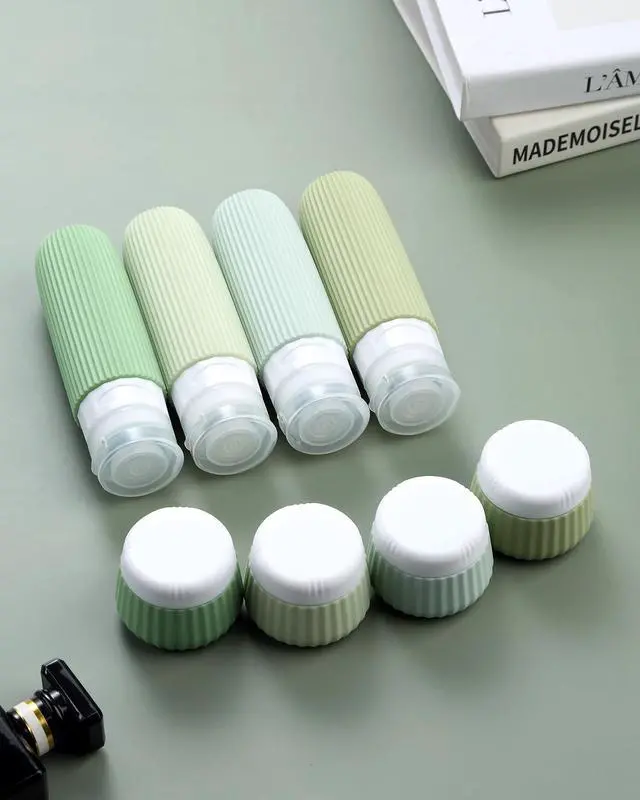 Alt view image 6 of 6 - Travel Bottles 8 Pack, TSA Approved 3 oz Travel Containers with Clear Bag, Leak Proof Silicone Squeezable Essentials Jars