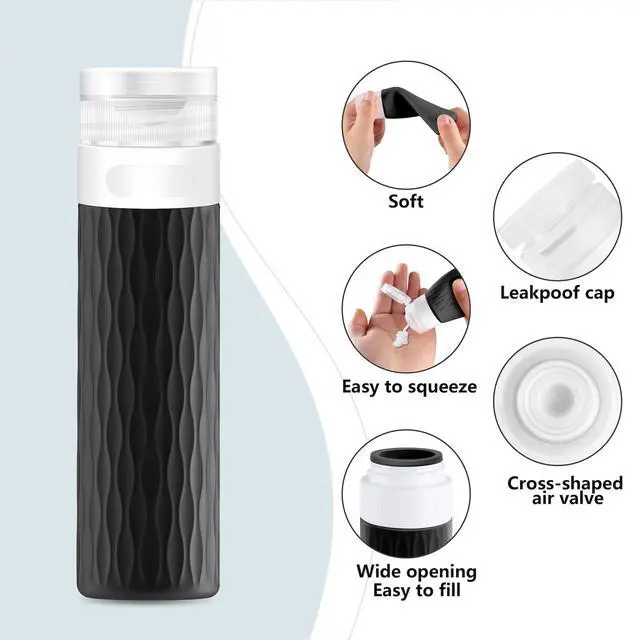 Alt view image 3 of 7 - Travel Size Bottles for Toiletries, TSA Approved Travel Containers 3.4oz