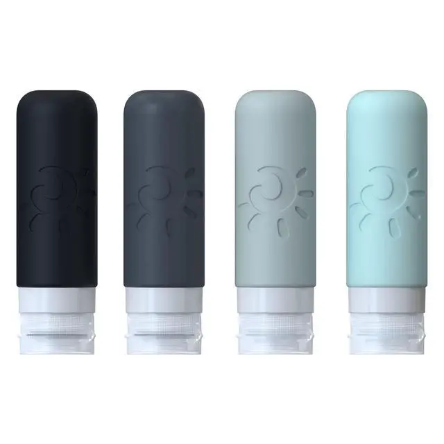 Alt view image 2 of 6 - Travel Bottles for Toiletries, TSA Approved Travel Containers 3oz Leak Proof Travel Tubs Refillable Liquid Travel Accessories for Shampoo Conditioner Lotion Body Wash(Multicolored A)