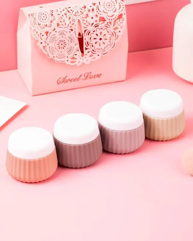 Alt view image 5 of 7 - Travel Containers for Toiletries 4 Pack, TSA Approved Travel Size Toiletries, Portable Size Containers, With Clear Bag Leak Proof Silicone Jars, Essentials Creams Jars Carrying Small Items