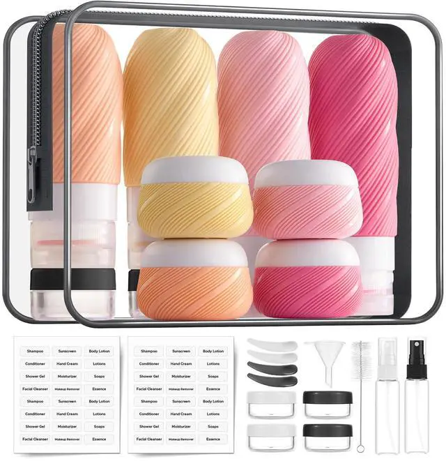 Main image of TSA Approved Travel Bottles for Toiletries, Leak Proof