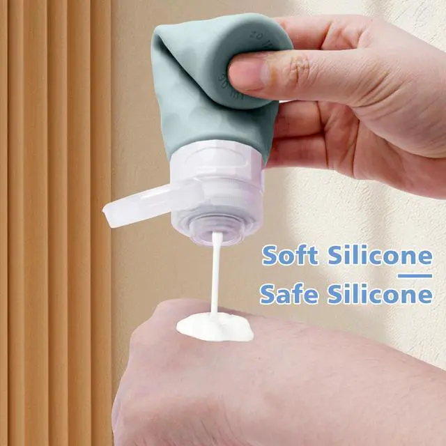 Alt view image 5 of 7 - Travel Bottles for Toiletries, Silicone Travel Size Containers